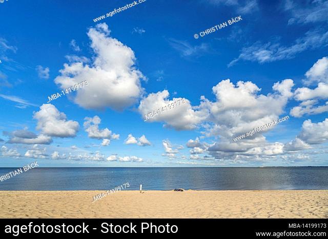 Beach on the Wadden Sea, Munkmarsch, Sylt Island, Schleswig-Holstein, Germany