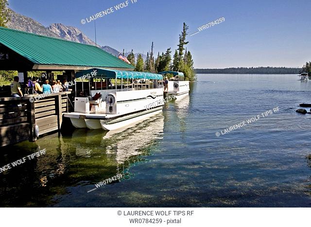 USA, Wyoming, Grand Teton National Park, departure from Jenny Lake