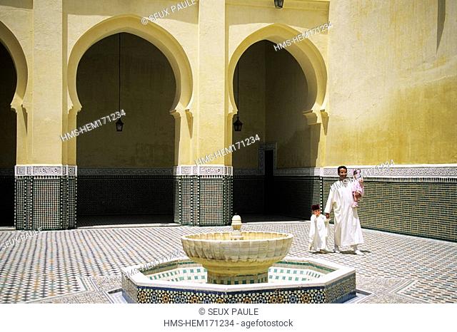Morocco, Meknes, Moulay Ismail Mausoleum