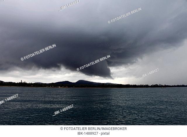 Storm over the Vietnamese island of Phu Quoc, Vietnam, Asia