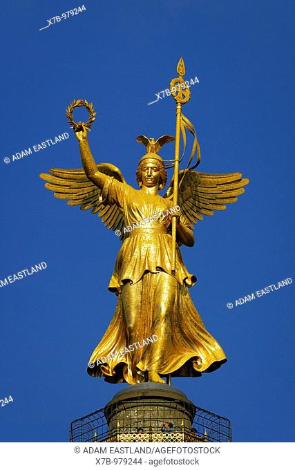 Berlin  Germany  Statue of Victoria Siegessäule Victory Column