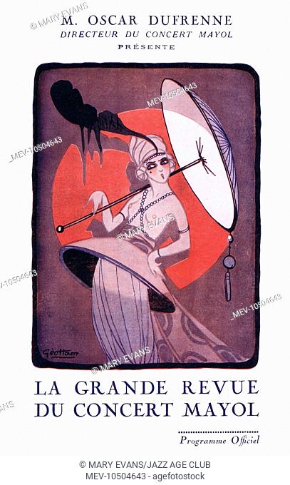 Programme cover for La Grand Revue at the Concert Mayol, Paris, 1923