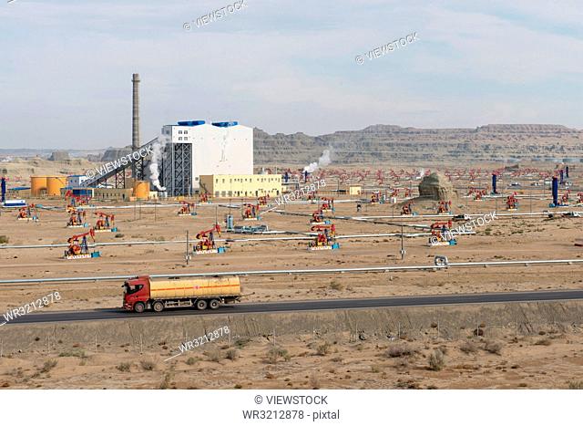 Xinjiang karamay city wind fields