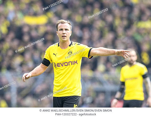 Mario GOETZE (Gv? Tze, DO) gesture, gesture Soccer 1.Bundesliga, 33.matchday, Borussia Dortmund (DO) - Fortuna Dusseldorf (D) 3: 2, on 11.05