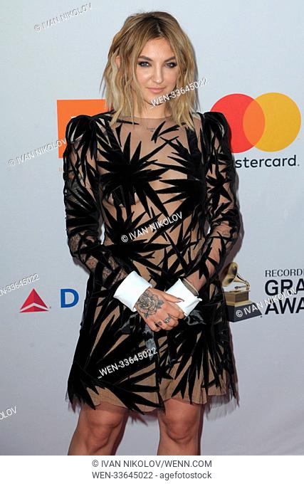 Clive Davis and Recording Academy Pre-GRAMMY Gala at the Sheraton New York - Red Carpet Arrivals Featuring: Julia Michaels Where: New York, New York