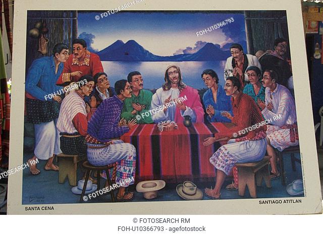 guatemala last supper painting seen in shop de a
