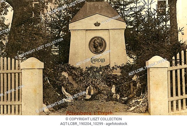 Carola of Vasa, Monuments and memorials to people in Germany, 1908, Landkreis SÃ¤chsische Schweiz-Osterzgebirge, Altenberg, KÃ¶nigin Carola Gedenkstein