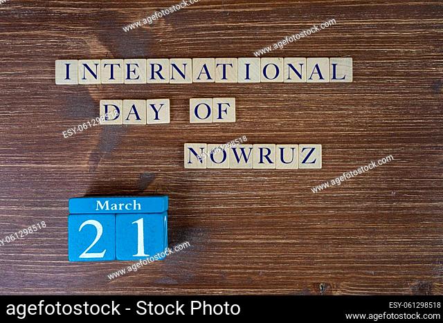 the concept celebrating the International Day of Nowruz the March 21