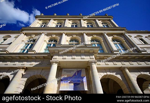 23 July 2020, Brandenburg, Potsdam: The Barberini Museum in the city centre on the Old Market Square. On 07.09.2020 the exhibition ""Impressionism - The Hasso...