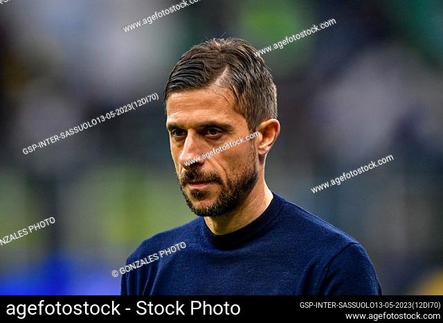 Milano, Italy. 13th, May 2023. Head coach Alessio Dionisi of Sassuolo seen during the Serie A match between Inter and Sassuolo at Giuseppe Meazza in Milano