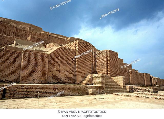 Elamite ziqqurat 13th century BC, UNESCO World Heritage Site, Chogha Zanbil Tchogha Zanbil, province Khuzestan, Iran
