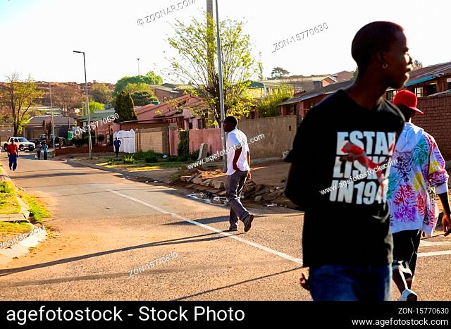 Johannesburg, South Africa, September 11, 2011, Street Photography of people in Soweto Johannesburg