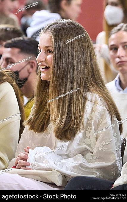 Crown Princess Leonor attends the Conference on Youth and Cybersecurity: 'Enjoy the Internet with Security', organised by the National Institute of...