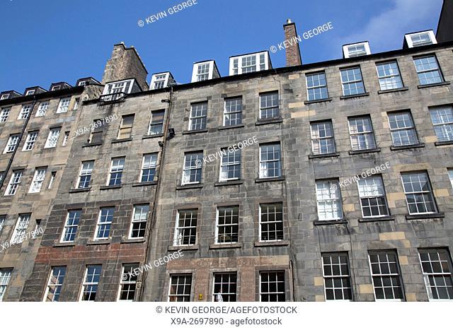 Royal Mile Street Buildings; Edinburgh; Scotland