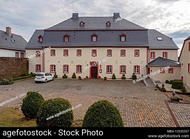 The castle house in Kronenburg near Dahlem, Eifel, North Rhine-Westphalia, NRW, Germany