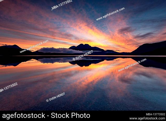 Walchensee at sunset