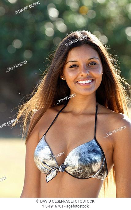 Beautiful, healthy young woman in Kihei, Maui, Hawaii