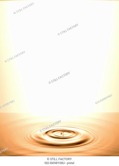 Water in circular ripples