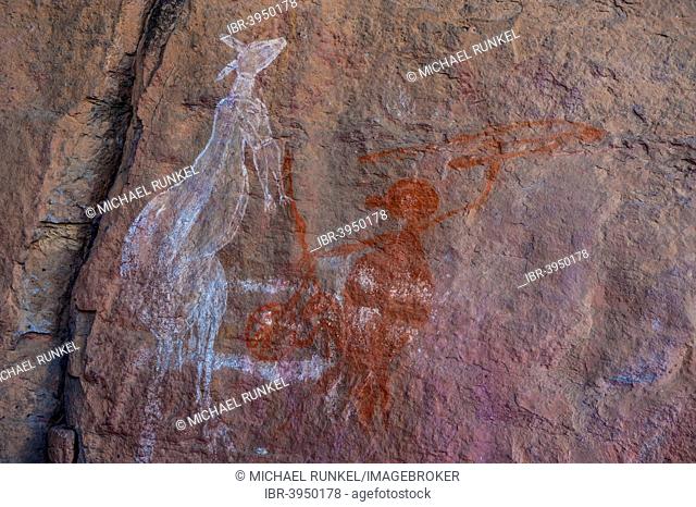 Aboriginal wall painting, Kakadu National Park, Northern Territory, Australia