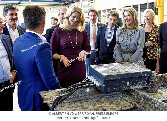 Queen Maxima of The Netherlands at Corrosion in Moerkapelle, on October 03, 2018, to attend the presentation of the Annual Report State of the MKB 2018 from the...