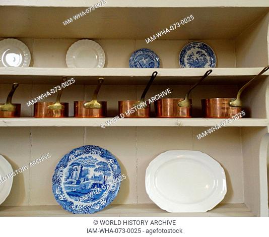 Kitchen of Kenwood House. The original house dates from the early 17th Century and was then called Caen Wood House. Originally designed by Humphry Repton...