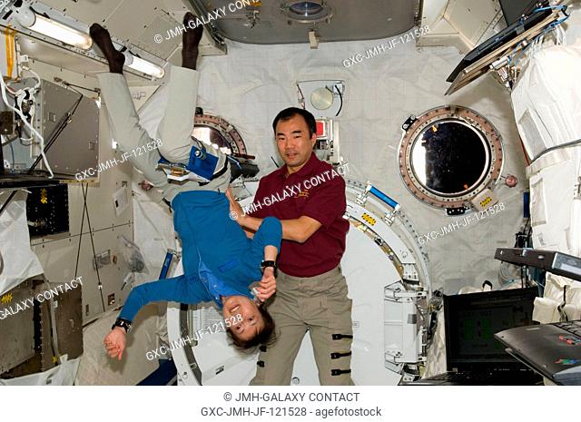 Marking the first occasion of more than one astronaut representing the Japan Aerospace Space Agency onboard any space vehicle at any time in history