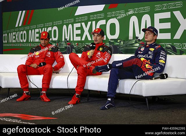 #55 Carlos Sainz (ESP, Scuderia Ferrari), #16 Charles Leclerc (MCO, Scuderia Ferrari), #1 Max Verstappen (NLD, Oracle Red Bull Racing)