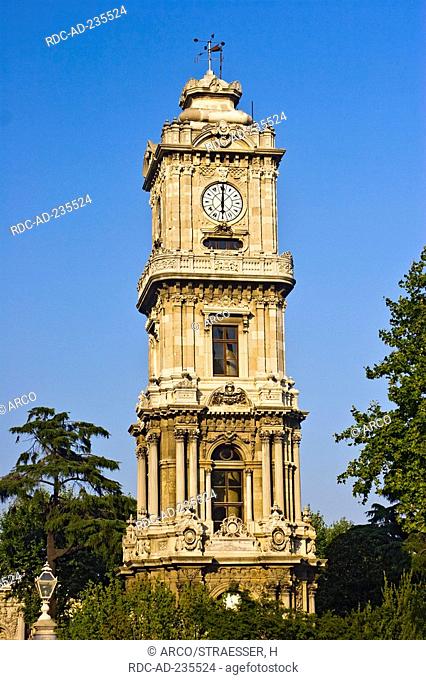 Clock tower, near Dolmabahce Palace, Istanbul, Turkey
