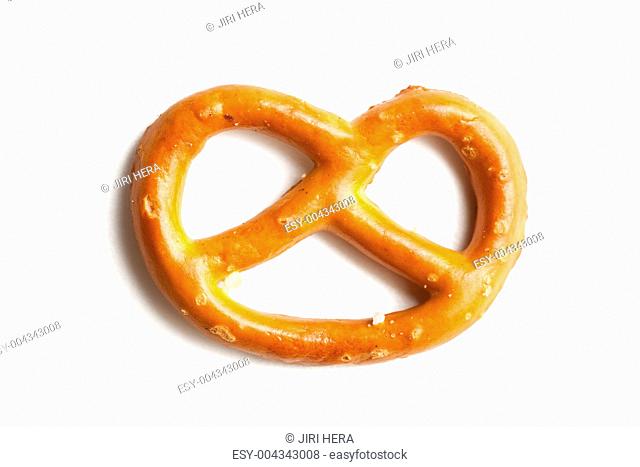 pretzel on white background
