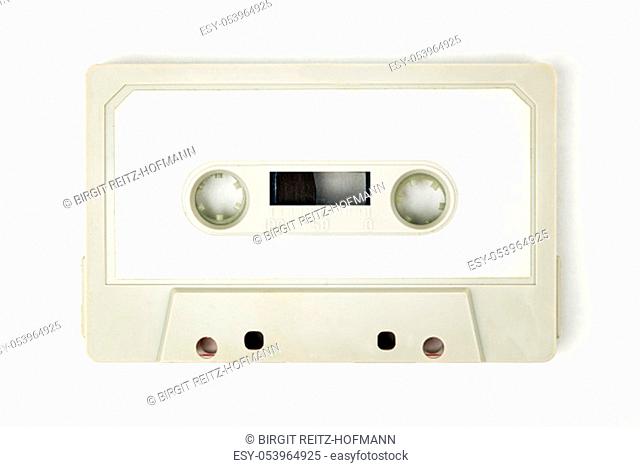 Retro Audio Tape isolated on white background
