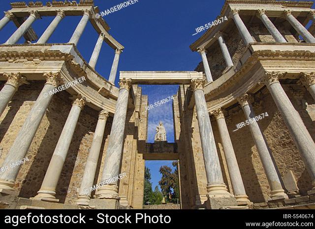 Merida, Roman Theatre, Badajoz Province, Extremadura, Spain, Europe