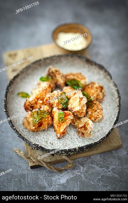 Karaage (marinated and crispy deep fried chicken pieces, Japan)