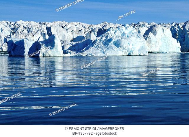 Glacier at Crocker Bay on Devon Island, Northwest Passage, Nunavut, Canada, Arctic