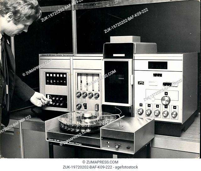 Feb. 02, 1972 - TWO MAJOR NEW INSTRUMENTS INTRODUCED: As technology advances at a pace never before known, the analyst, whether in industry or research