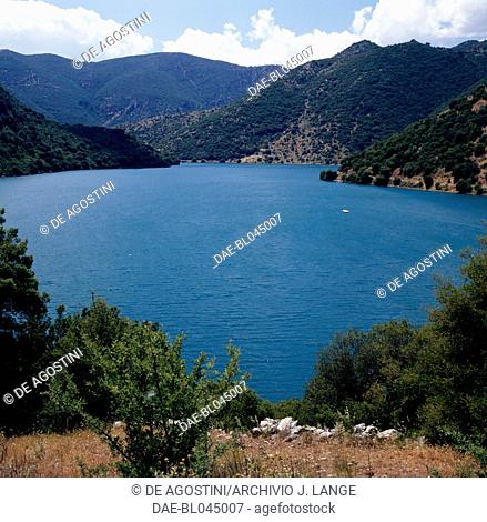 Artificial lake Ladonas, Peloponnese, Greece