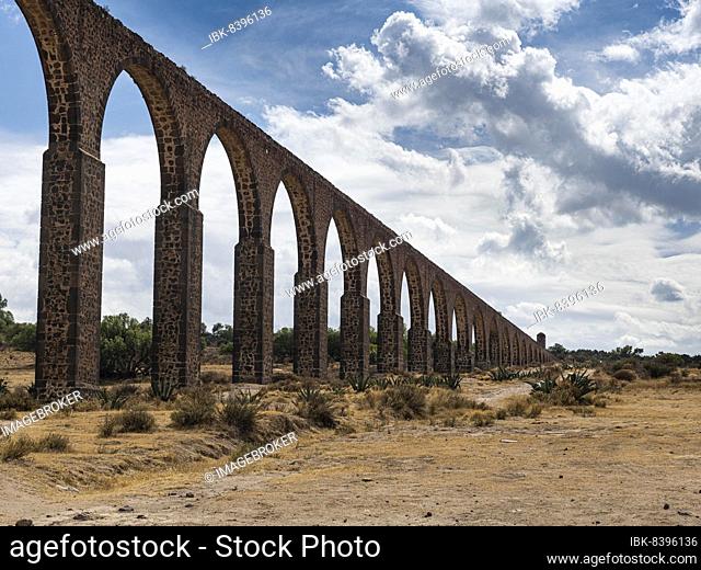 Unesco site, Aqueduct of Padre Tembleque, Mexico state, Mexico, Central America