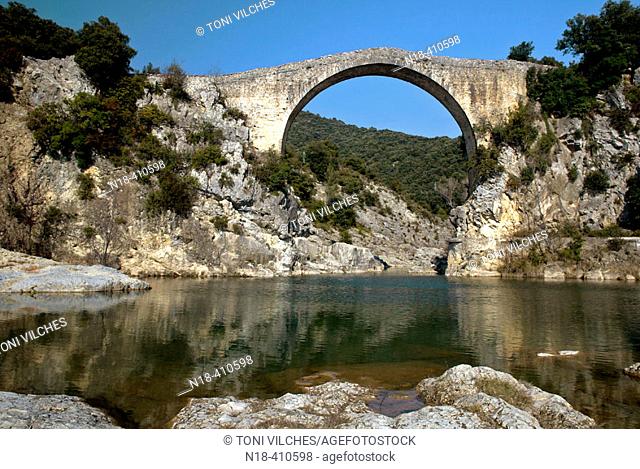 Llierca river. Sadernes. La Garrotxa. Girona province. Spain