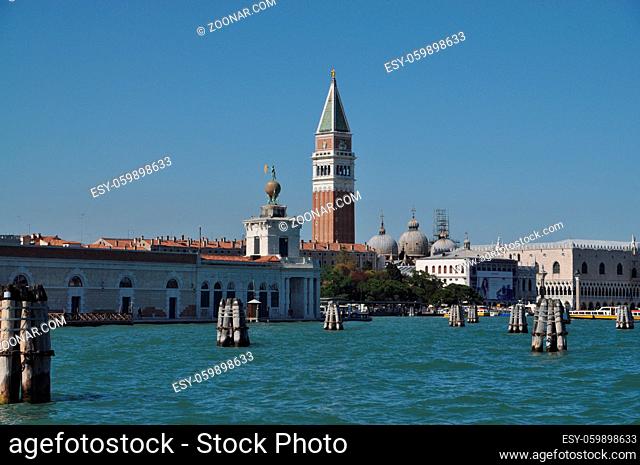Campanile, Venedig, italien, turm, glockenturm, kirchturm, san marco, markusplatz, norditalien, architektur