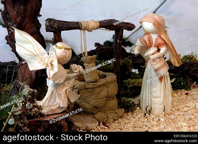 Annunciation, Exhibition of Christmas mangers in Karlovac, Croatia