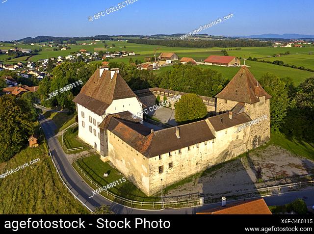 Vaulruz Castle, Chateau de Vaulruz, Vaulruz, canton of Fribourg, Switzerland