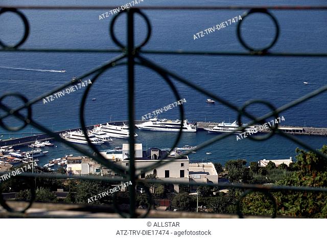 MARINA GRAND & MEDITERRANEAN SEA; ISLAND OF CAPRI, ITALY; 17/09/2011