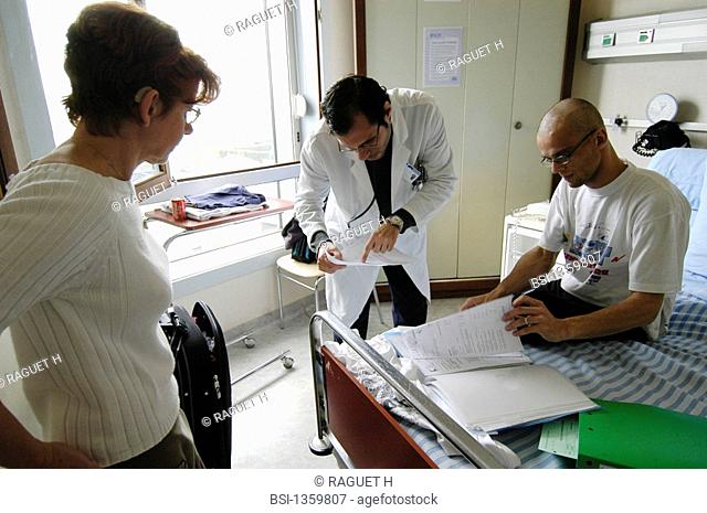 The pictures of this photo essay can be used only to illustrate cancer. Photo essay from the Gustave-Roussy Institute, France. Anti-cancer center
