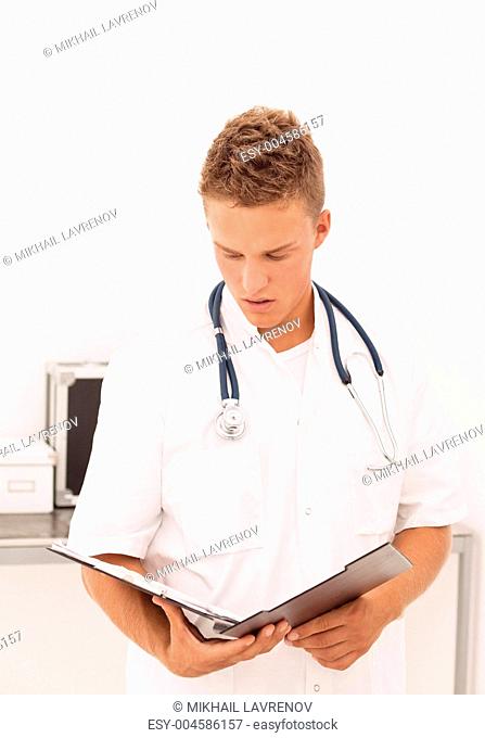 Doctor with papers
