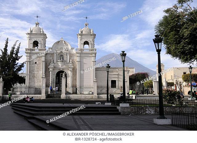 Church of Santa Marta, Plaza Espana square, Arequipa, Inca settlement, Quechua settlement, Peru, South America, Latin America