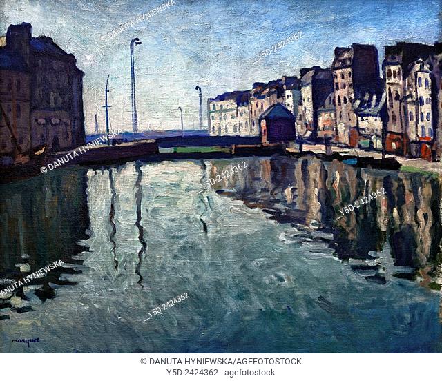 Albert Marquet, Le Bassin du Roy au Havre - Bassin du Roy in Le Havre, 1906, Centre Pompidou, Musée national d'art moderne, National Museum of Modern Art