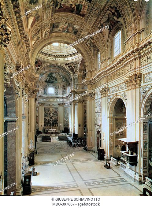 Church of Sant'Andrea della Valle in Rome, by Fontana Carlo, Castelli Francesco known as Borromini, Rainaldi Carlo, 1623, 17th Century, Unknow