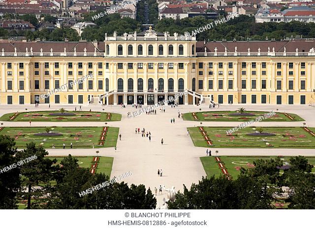 Austria, Vienna, historic center listed as World Heritage by UNESCO, Schonbrunn Castle (Schloss Schonbrunn)