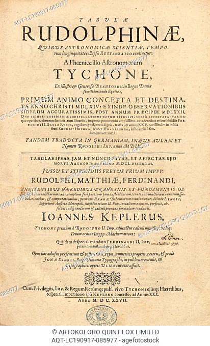 Rundtempel als Allegorie zur Geschichte der Astronomie, Title page of the work, ill., 1, before p. 2, Kepler, Johannes (inv.); Coler, Georg (sc