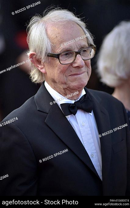 CANNES, FRANCE - MAY 26:Ken Loach attends the ""The Old Oak"" red carpet during the 76th annual Cannes film festival at Palais des Festivals on May 26