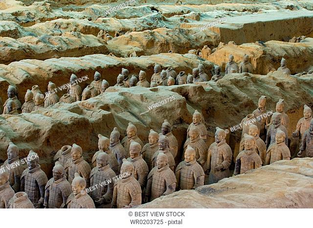 the Emperor Qins Terra-cotta Warriors, Terra-cotta, Terracotta, Terra cotta, Xian